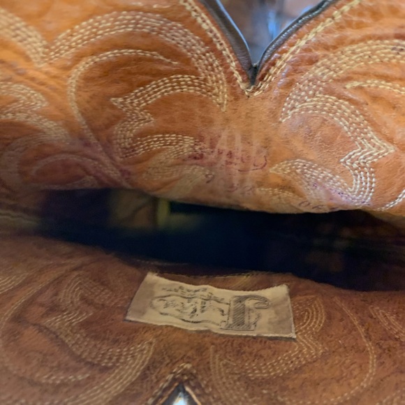 Vintage Justin Brown Leather Western Cowboy Boots Size 8D Rodeo - Picture 14 of 16